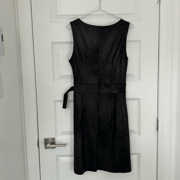 RINASCIMENTO - Dress faux leather effects faux wrap black made in Italy size XS - Picture 5 of 10